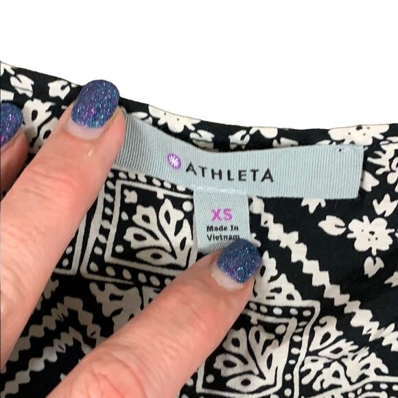 Athleta Bandana Coast to Coast Black/White Swim Cover-Up - Picture 3 of 7